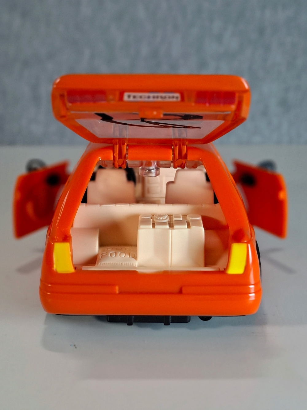 Disney Rare CARS  Orange Cartoon Face Toy Car with Blue Eyes - Picture 10 of 11